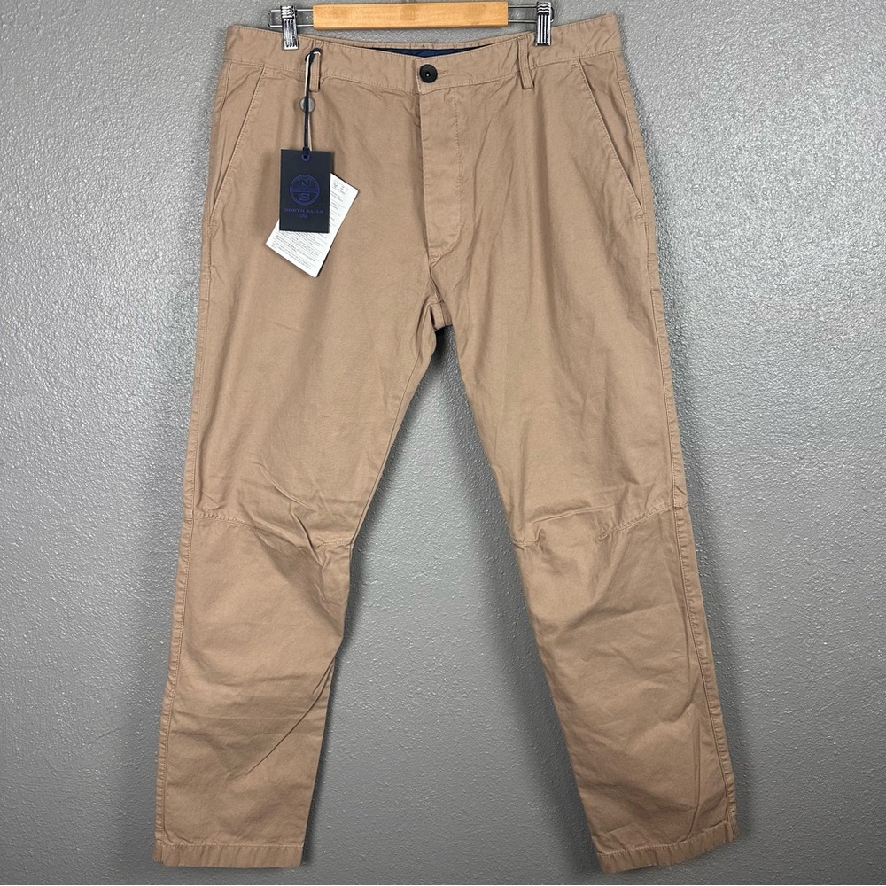 North Sails Men’s Pants Size 38 x 34 Relaxed Khaki Chino Beige Sailing
